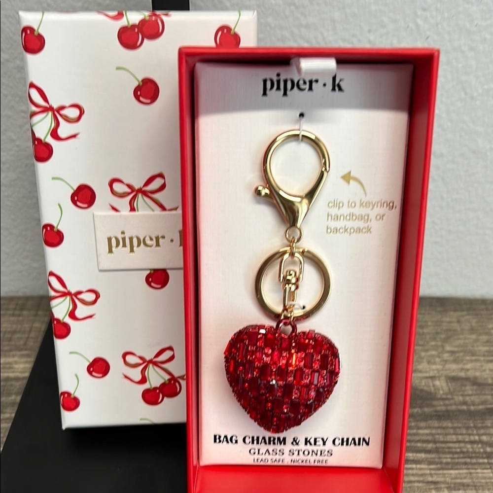 ✨Piper K | Red Heart ♥️ Bag Charm
